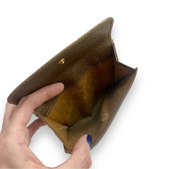 Vintage Gucci Leather/Vinyl Bifold Brown Wallet GG Gold Hardware GG Monogram Web - Picture 14 of 17